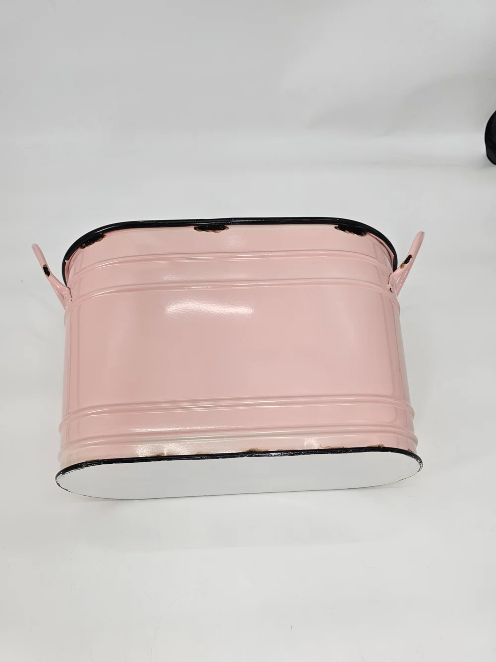Organic Product Pink Poultry Scratch Feed Metal Tub